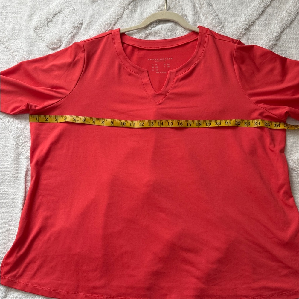 Beautiful Susan Graver blouse, 3/4 sleeves, size 2x - Picture 6 of 8